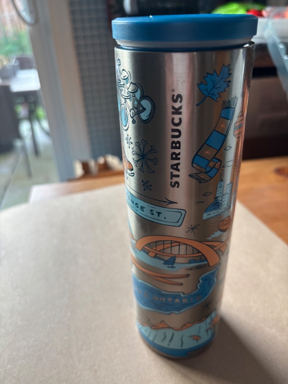 Starbucks Toronto "Been There Series" Stainless Steel Slim Tumbler 16oz - Picture 8 of 8